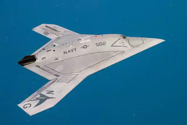 US X-47B drone operating in the Atlantic Test Range (File Photo) (Pic Via Wikipedia)