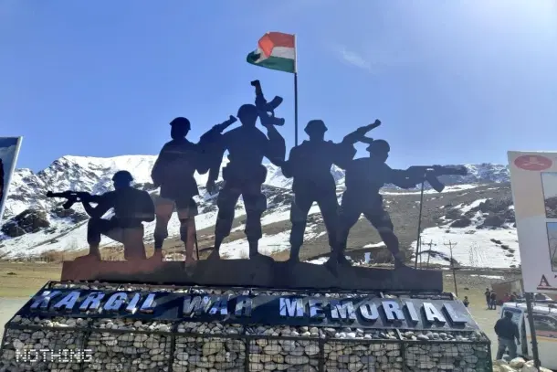 Family members of martyrs pay emotional tributes at the Kargil War Memorial in Drass, Ladakh, on July 26, 2025. (Pic Via X)