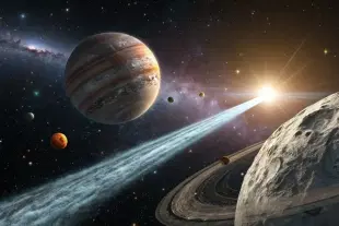 An artist's impression of 3I/ATLAS. (Foro3D)