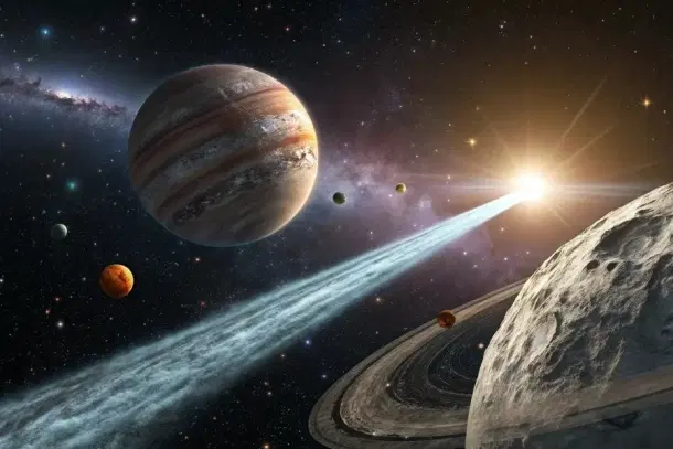 An artist's impression of 3I/ATLAS. (Foro3D)