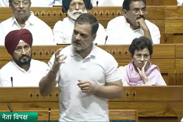 Rahul Gandhi in Lok Sabha