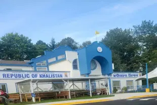 'Embassy of Khalistan' in Surrey (Credit: CNN-News18)