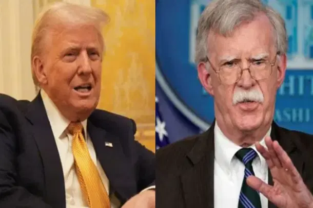 Donald Trump and John Bolton. (Pic Via X)