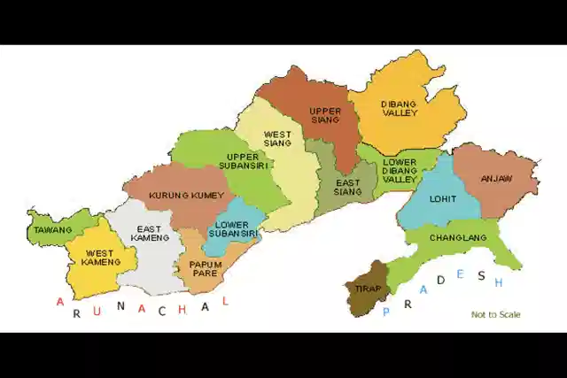 Map of Arunachal Pradesh