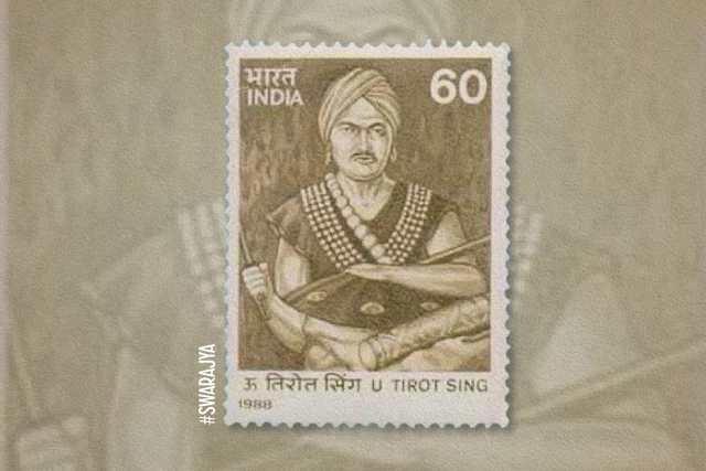 A stamp commemorating U Tirot Sing Syiem.