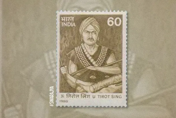 A stamp commemorating U Tirot Sing Syiem.