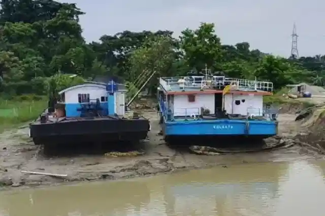 Vessel Drydocking at Pandu Port, Guwahati (Image Source: Official IWAI X Handle)