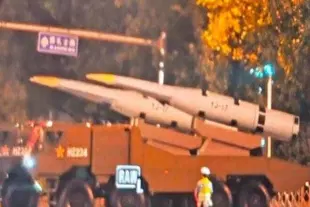 Three hypersonic missiles were seen in the images that have emerged online.