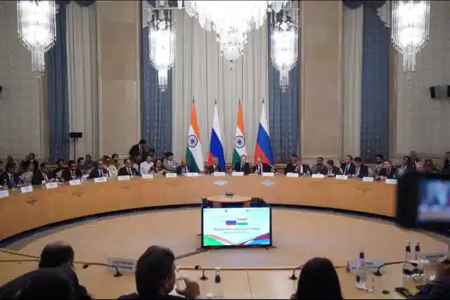 India-Russia Business Forum in Moscow. (Credit: @DrSJaishankar/X)
