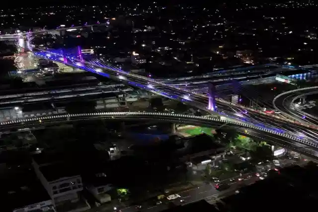 Union minister Nitin Gadkari and CM Mohan Yadav inaugurate Madhya Pradesh’s longest flyover in Jabalpur. (X)