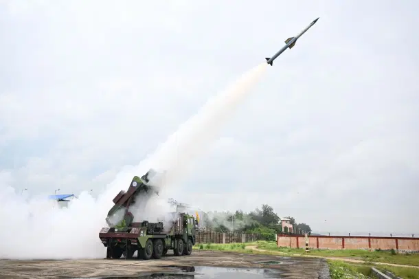 The system engaged and destroyed three aerial targets. (DRDO/X)