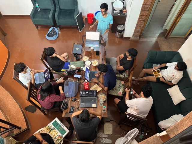 Suhas Sumukh leading the affairs at his Bengaluru hacker house