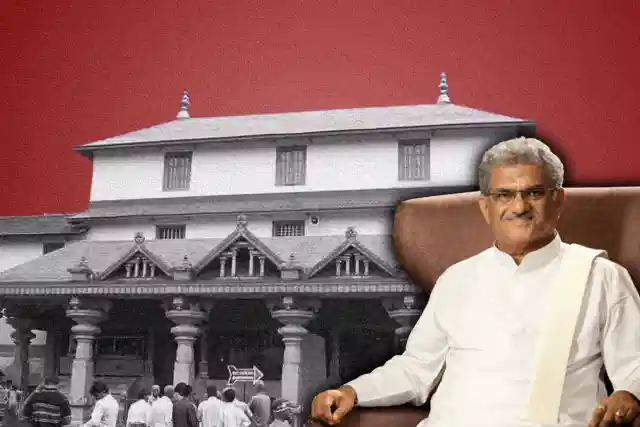 Shri Kshetra Dharmasthala Manjunatha temple in Karnataka and incumbent Dharmadhikari and Rajya Sabha MP Dr Veerendra Heggade.