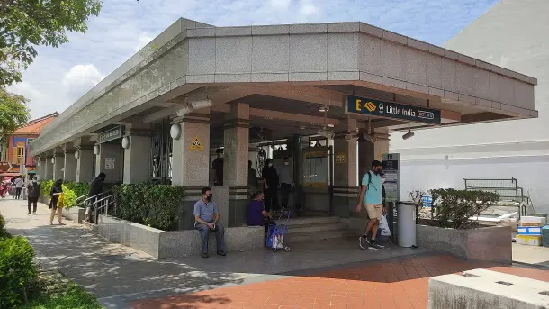 Little India MRT station in Singapore.