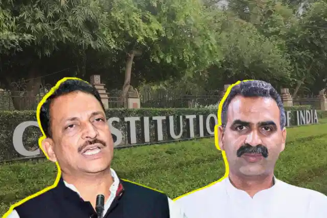 BJP MPs Rajeev Pratap Rudy (Left) and Sanjeev Balyan (Right).