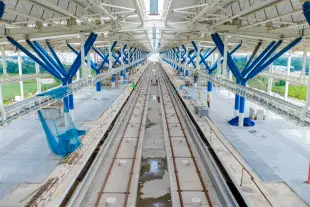 Surat station platform work