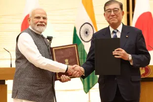 PM Modi and Japanese PM Shigeru Ishiba