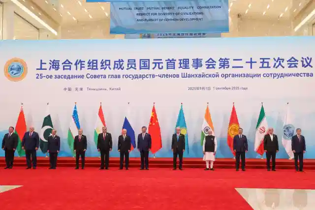 SCO member states in Tianjin, China