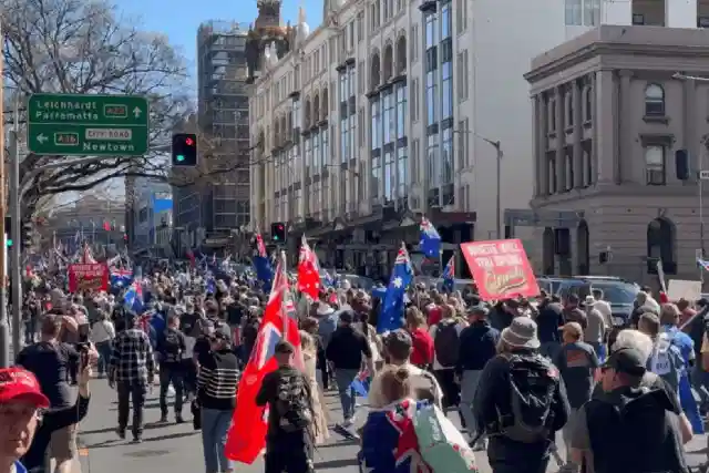 Anti-immigration rally in Australia (Image Source-X)