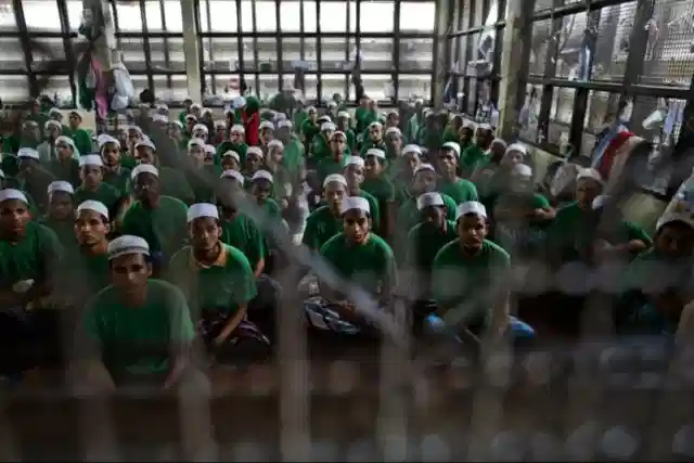 Illegal Rohingya immigrants gather at an Immigration Detention Centre in Thailand. (Representative Image) 