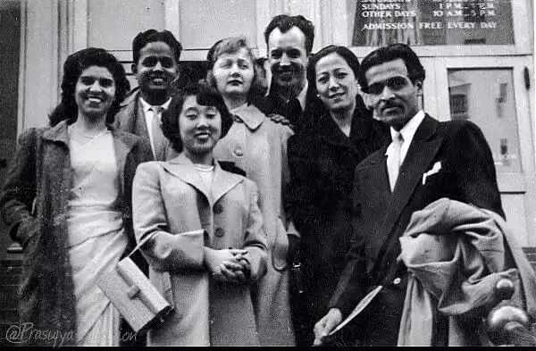 Bhupen Hazarika (extreme right) at New York.