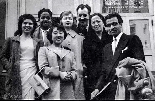 Bhupen Hazarika (extreme right) at New York.