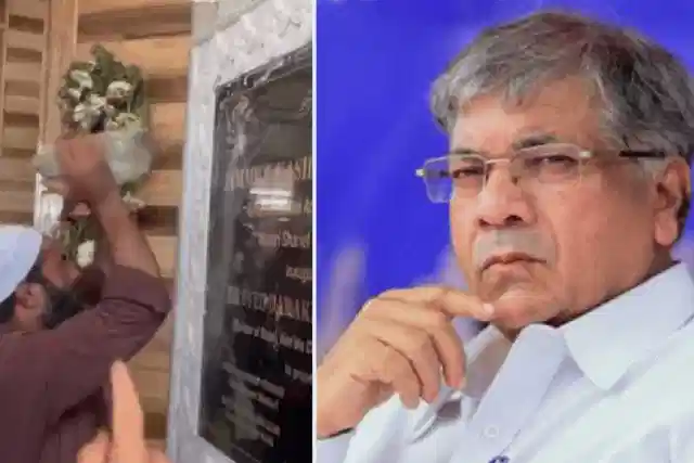 Prakash Ambedkar Condemns Hazratbal Emblem Vandalism