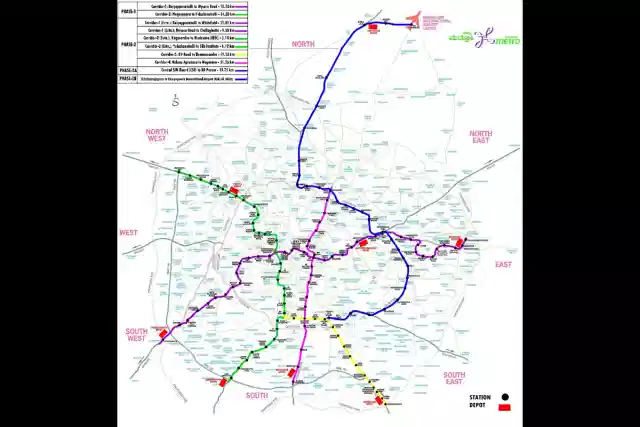 Bengaluru Metro map (BMRCL)