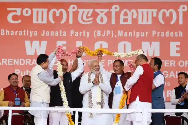 PM Modi's election campaign in Manipur in 2019