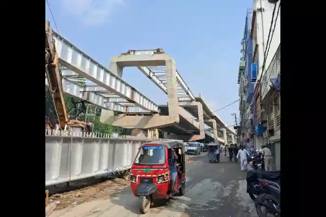 The double decker flyover under construction. (representative image)