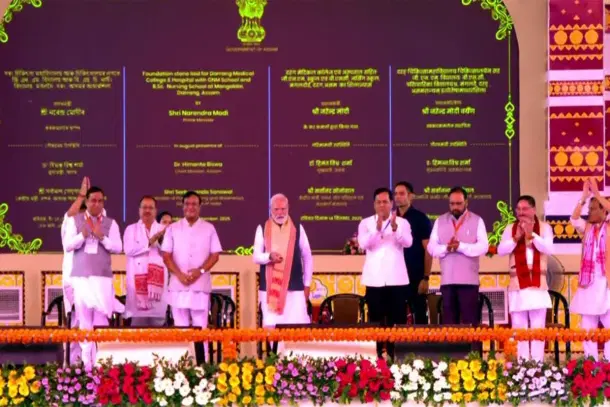 PM Modi unveils Rs 6,300-crore health, infra projects in Assam’s Darrang (X)