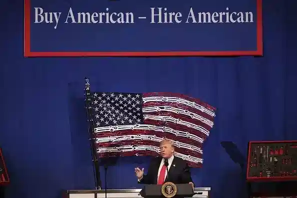 US President Donald Trump signed an executive order seeking to revamp the H-1B visa  programme. (Scott Olson/Getty Images)