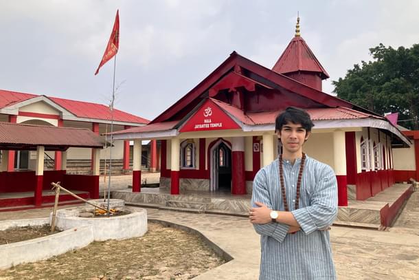 At the Nartiang Shakti Peeth.