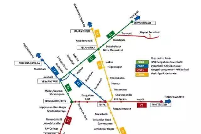 Proposed Bengaluru Suburban Rail Corridors