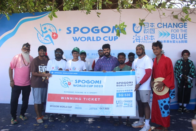 The wining ticket at Spogomi World Cup 2025.