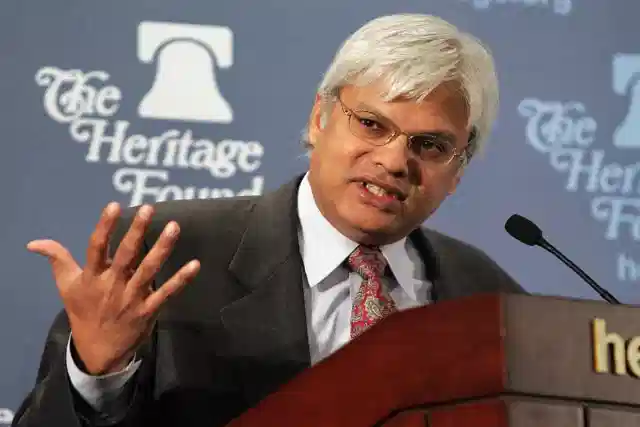
Ashley Tellis speaks during a panel 
discussion on India’s relationship with the United States. (SAUL LOEB/AFP/Getty Images)

