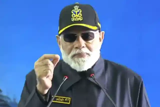 Prime Minister Narendra Modi addressed Navy personnel on board the INS Vikrant