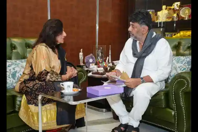 Kiran Mazumdar Shaw meeting DK Shivakumar (X)