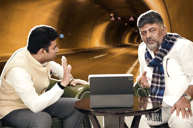 The Tunnel To Nowhere? Decoding The Infra Tussle Between Tejasvi Surya And DK Shivakumar 