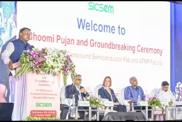 Chief Minister Mohan Charan Majhi at the groundbreaking ceremony.