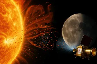 Chandrayaan-2 Orbiter made the first study of Solar Coronal Mass Emission on lunar surface and 'atmosphere'.