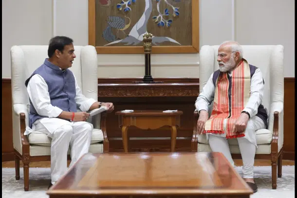 Assam CM Sarma with PM Modi