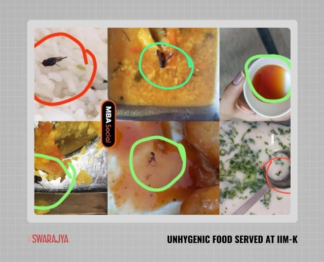 Unhygenic food served at IIM-K. (via MBA Social)