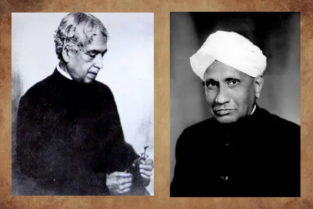 Jagadish Chandra Bose and C V Raman - both had Swdeshi motivation and support.
