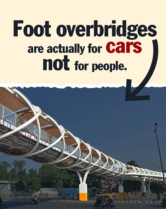 The unfriendliness of overbridges.