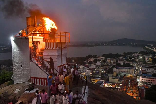 The symbolism of a lamp lit at the correct location is reclaiming a space long contested, by invaders then, and by administration now.