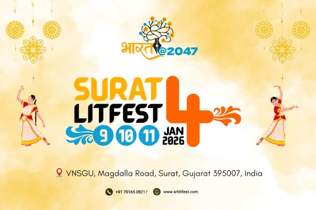 The fourth edition of Surat Lit Fest promises to be larger and more ambitious.