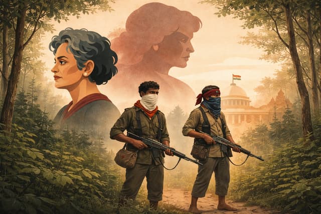 For Roy, the Indian State is the ultimate 'Mother Mary' figure. (Swarajya Graphic)