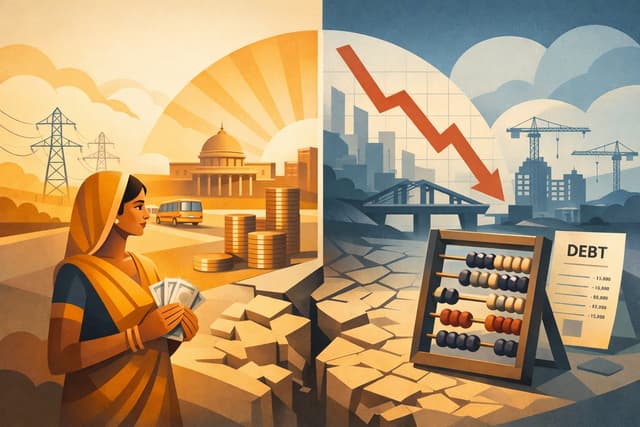 What differentiated BJP and INC victories in 2023 and 2018 elections respectively were guarantees of welfare delivery.