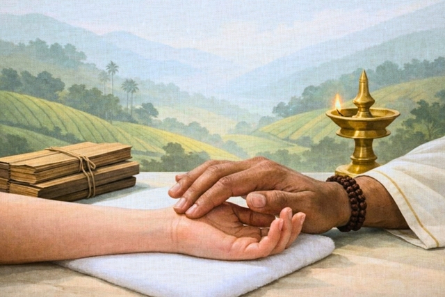 Nadi Vigyan, or pulse analysis, is an important diagnostic method.